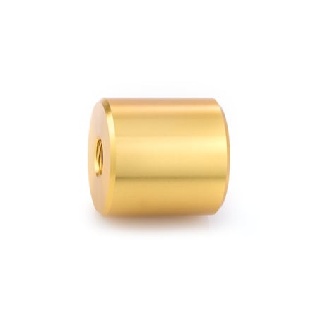 Gyford Round Standoffs, 5/16"-18 Thrd Sz, 1 in Bd L, Aluminum Brass Anodized, 1 in OD SO-9100BR